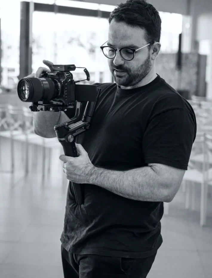 Jib camera on a talk set