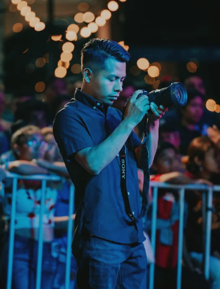Festival stage camera position